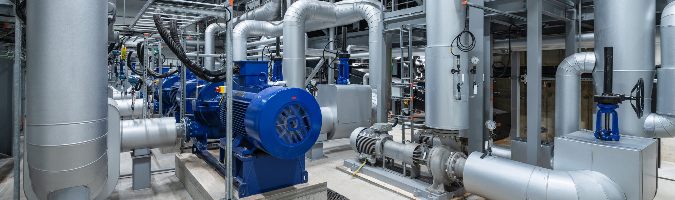 Water pumps in a large power plant